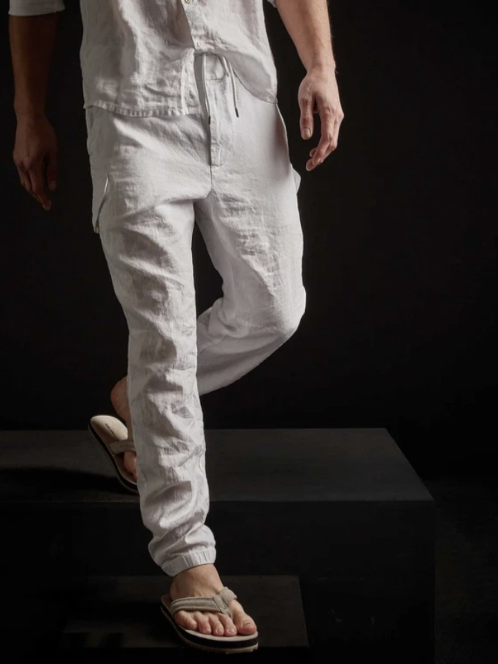 James Perse Straight Leg Supima 100% Linen Classic pants